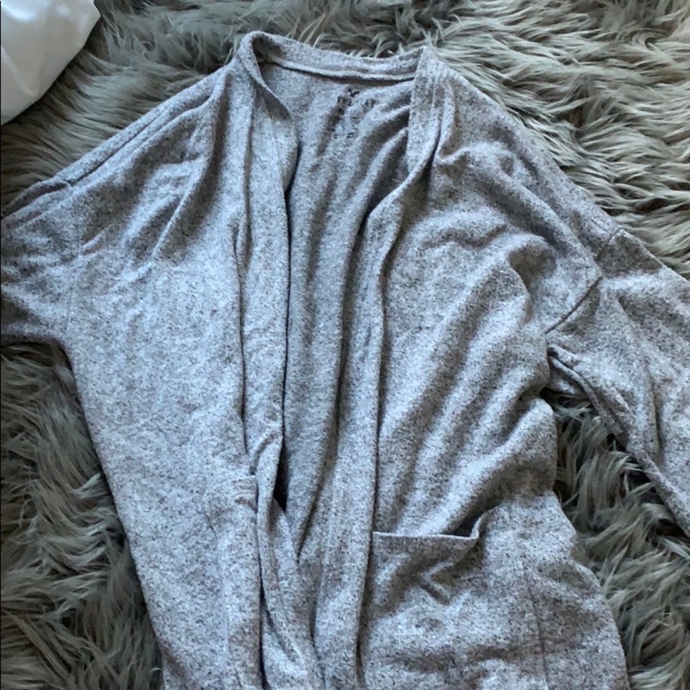 American Eagle plush cardigan